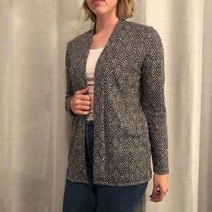 Black Pattered Cardigan